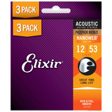 Elixir Phosphor Nanoweb 012-053 Three Pack E16545