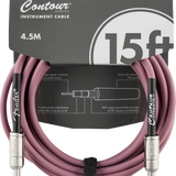 Fender Contour 15ft Cable, Burgundy Mist