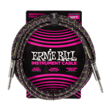 Ernie Ball Braided Straight/Straight 10FT - Purple Python